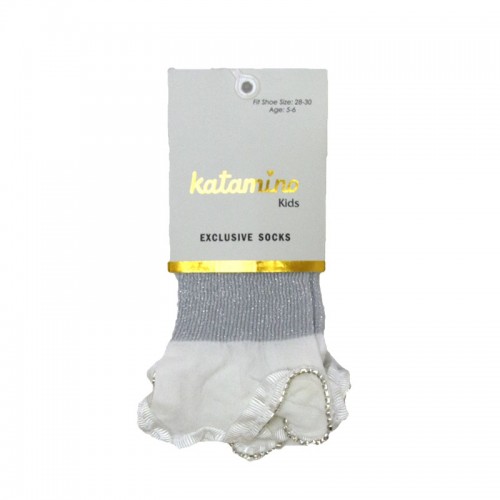 Детски къси чорапи Katamino с камъчета за момиче