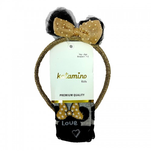 Детски чорапогащник Katamino с диадема Мини Маус